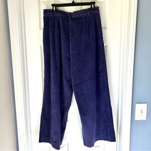 Free People Corduroy Wide Leg Pants Sz 28 purple